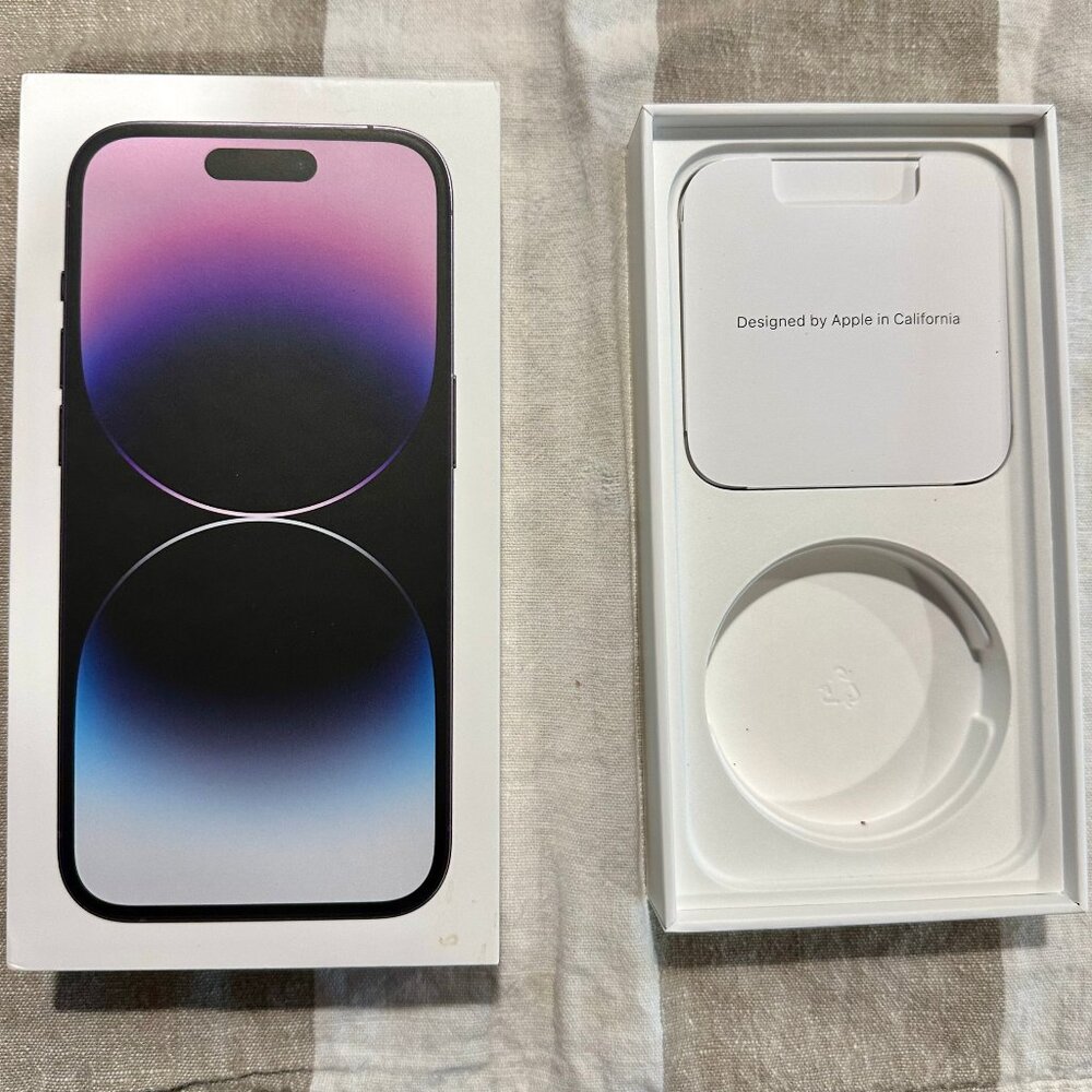 Apple iPhone 14 Pro Empty Box! WYSIWYG!